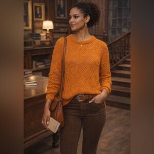 Vero Moda XL open knit boxy sweater